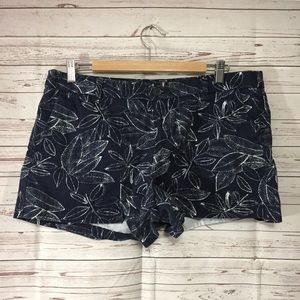 Merona Navy Blue Womens Casual Shorts Khaki 14